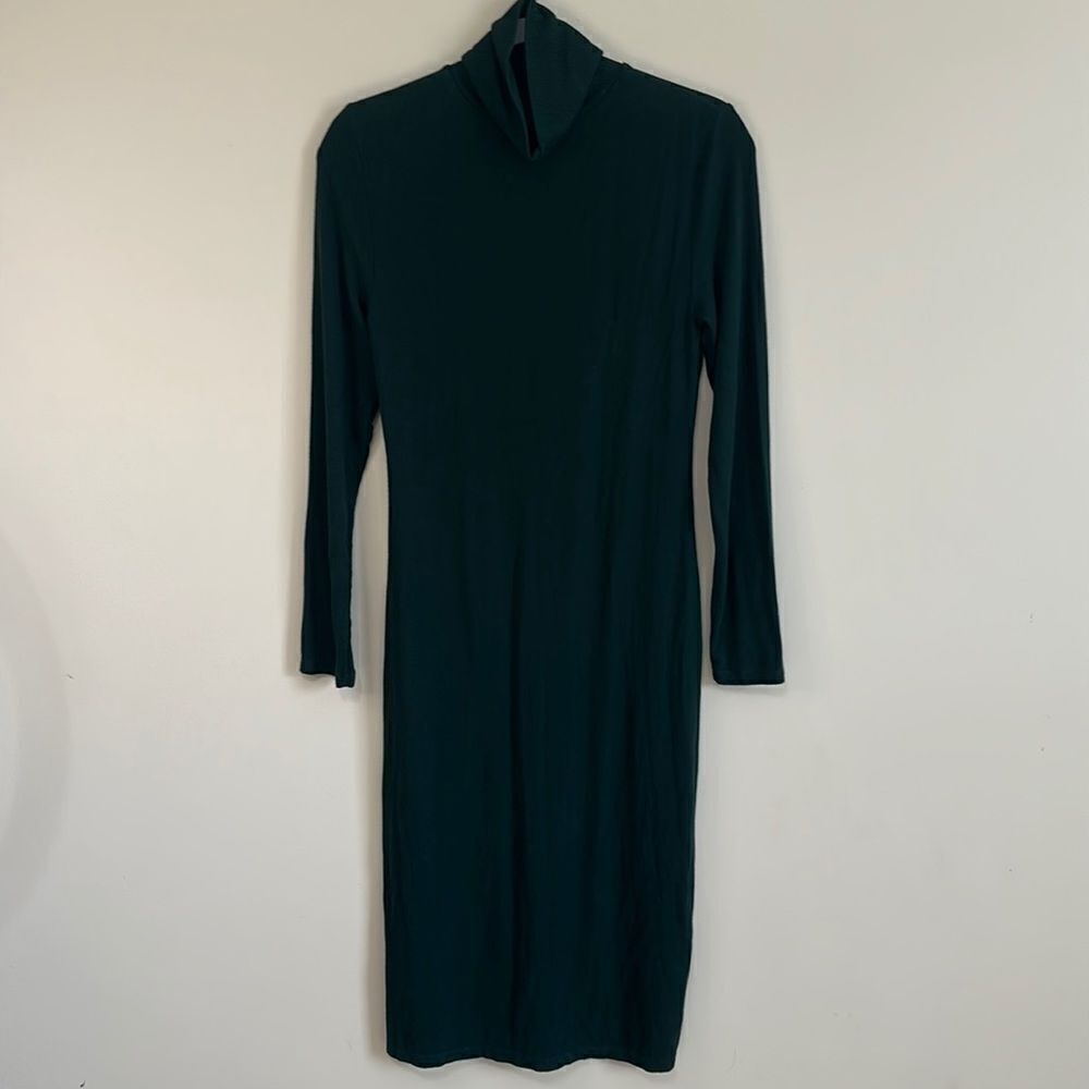 Daily Ritual Ribbed Turtleneck Dress